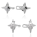 2 Set Pant Waist Tightener Clips,Star Pants Clips to Tighten Waist,No Sew Waist Knots for Jeans Dresses Skirts for Women Girls