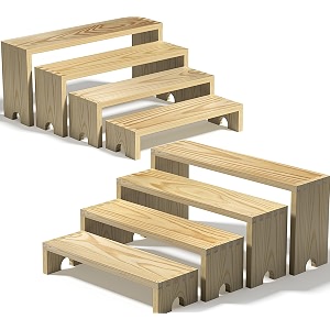 2 set wooden tiered riser display stands8 pcs perfume organizer cologne stand for men womenwooden cupcake stand dessert table display setdisplay stands for vendor eventstiered shelf organizer