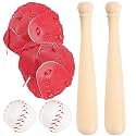 10 Sets Doll Decorations Ball Gloves Party Simulation Kit Baseball Keychain Bats Mini Glove Ornaments Favors for Accessories Bat and Key Materials Decor Decorative Cake Miniature