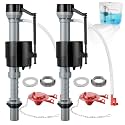 2 Sets Toilet Float Replacement Kit with 2 Inch Flapper Replacements