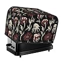 2 Slice Toaster Cover with Pockets - Abstract Flower Print Toaster Cover for Kitchen, Water Proof Greasy Fingerprint 2 Slice Toasters Accessories for Women