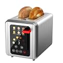 WUNLY 2 Slice Toaster,Touchscreen &amp; Dual Independent Control Panel