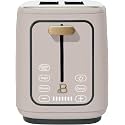 2 Slices Toaster with Touch-Activated Display, 7 Browning Settings, Bagel &amp; Frozen Bread Presets, Slide-Out Crumb Tray Stylish Kitchen Toaster (Porcini-Taupe)