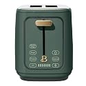 2 Slices Toaster with Touch-Activated Display, 7 Browning Settings, Bagel &amp; Frozen Bread Presets, Slide-Out Crumb Tray Stylish Kitchen Toaster (Porcini-Taupe) (Thyme Green)
