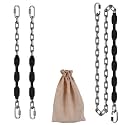 2 Stainless Steel Chains (64 "), 4 Quick Connection Buckles Never Rust Swing Hardware for Hammock Chairs Swings Sandbags, up to 1000LB