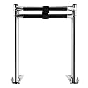 2 Step Stainless Steel Extensio Swim s, Folding Portable Telescopic Marine Drop, Slip-Proof Tread, Load 330lbs