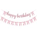 2 Strings Coquette Birthday Decorations Pre-Strung Pink Bow Garland Banner Ribbon Bow Garland for Birthday, Baby Shower, Bachelorette, Bridal Shower, Wedding, Valentine’s Day Decor
