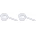 2 Tablespoon (1 Oz. | 6 Teaspoon | 29.6 mL) Long Handle Plastic Measuring Spoon for Coffee, Protein Powder, Spices, Grains, Dry Goods – Food-Grade BPA-Free (Pack of 2)