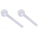 2 Teaspoon (2/3 Tablespoon | 10 mL) Long Handle Rounded Scoop for Coffee, Protein Powder, Pet Food, Spices, Grains, Dry Goods – Food-Grade BPA-Free (Pack of 2)