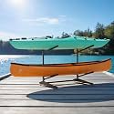 2-Tier Freestanding Kayak Rack, 220lb Heavy Duty Stand