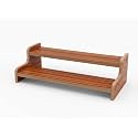 2-Tier Spice Rack 13.8 Inch Wood Step