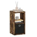 2-Tier Wooden Cube Storage Organizer with Thickened Wooden Frame, Horizontal & Vertical Cubbies Storage Shelves, Two-Tier Cube Bookcase with Open Back for Bedroom, 14.6" x 15.9" x 30"