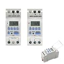2 Wire Weekly 7 Days Programmable Digital TIME Switch Relay Timer Control AC 220V 230V 12V 24V 48V 16A 1Pcs(15a,1NO 24V AC DC)