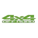 2 x Lime Green 4x4 Off Road Bedside Vinyl Decals Fits New Dodge Ram 1500 2500 3500 Power Wagon
