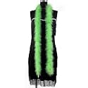 2 Yards 20g Fluffy Marabou Feather Boa for DIY Craft Sewing Trim Home Wedding Party Decoration-Green