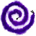 2 Yards 20g Fluffy Marabou Feather Boa for DIY Craft Sewing Trim Home Wedding Party Decoration-Purple