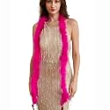 2 Yards 20g Fluffy Marabou Feather Boa for DIY Craft Sewing Trim Home Wedding Party Decoration-Fuchisa
