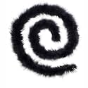 2 Yards 30g Fluffy Marabou Feather Boa for DIY Craft Sewing Trim Home Wedding Party Decoration-Black