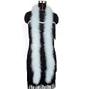2 Yards 30g Fluffy Marabou Feather Boa for DIY Craft Sewing Trim Home Wedding Party Decoration-Light Blue
