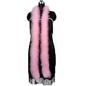 2 Yards 40g Fluffy Marabou Feather Boa for DIY Craft Sewing Trim Home Wedding Party Decoration-Light Pink