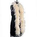 2 Yards 80g Turkey Chandelle Feather Boa for DIY Craft,Party Dancing Dress Up, Halloween Decoration