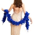 2 Yards 80g Turkey Chandelle Feather Boa for DIY Craft,Party Dancing Dress Up, Halloween Decoration