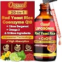 20-in-1 Liposomal Red Yeast Rice with CoQ10 Liquid Drops 1500mg, 2 Fl OZ