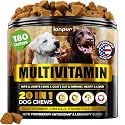 20 in 1 Multivitamin for Dogs - Immune Dog Supplements, 180 Soft Duck Chews