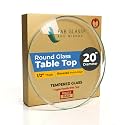 20" Inch Round Glass Table Top 1/2" Thick Tempered Beveled Edge by Fab Glass and Mirror