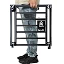 20" Square Plant Caddy with Wheels Heavy Duty,Large Metal Plant Caddy Indoor Outdoor Use,Rolling Plant Dolly with Industrial Casters,Black Plant Tray for Large Planters Pots,2-Pack