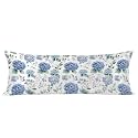 20"x54" Body Pillow Case Cover Spring Blue Floral Body Pillow Cover with Zipper Long Cooling Hydrangea Flower Silk Pillowcase for Hair and Skin Botanical Eucalyptus Leaf Satin Pillowcases for Women
