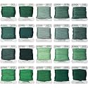20 Bobbins20 Colors Embroidery Floss bobbins - Cross Stitch Threads - Friendship Bracelets Floss - Crafts Floss - Embroidery Floss, Pistachio Green Gradient