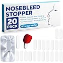 20 Counts Nose Bleed Stopper, Nasal Plugs for All Ages, Individually Packed