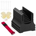 20 Feet RV Sewer Hose Support | Height Adjustable Flexible and Durable Frame Sewer Hose Support | Easy to Set Up, Dumping Quickly and Securely, Comes with Gloves, Secure Rubber Band and Carry Strap