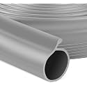 20 FT Garage Door Bottom Seal Rubber 0.19" P Bulb Bottom Garage Weather Stripping for Single Channel, Flexible Weatherproof Replacement Strip Seal Fits Single Track Garage Doors (20FT, Gray)