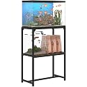 Mondazie 10-20 Gallon Fish Tank Stand, 24" L x 12" W x 32.2" H, Black