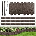 20 Pack (20FT) Weaving Flower Bed Garden Edging Borders, Landscaping Edging