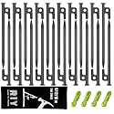 20 Pack 8 inch Tent Stakes Heavy Duty Metal Tent Pegs for Camping Steel Tent Pegs Unbreakable and Inflexible