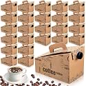 20 Pack 96 oz Disposable Coffee Dispensers with Handle Lids