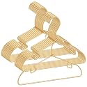 20 Pack Baby Hangers - 12.6 Inch Aluminum Non-Slip Kids Hangers for Nursery Child Clothing, Small Children, for Pants Coats Skirts (Gold)