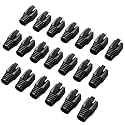 20-Pack Cat6 Cat7 Cat8 RJ45 Strain Relief Boots Black