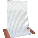 20 Pack L22 x H 12" White Heavy Duty Shelf Brackets with Screws Metal Shelf Brackets Shelf Support Angle Brackets for Shelves L Brackets Heavy Duty Floating Shelf