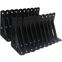 20 Pack L5 x H 3" Black Heavy Duty Shelf Brackets with Screws Metal Shelf Brackets Shelf Support Angle Brackets for Shelves L Brackets Heavy Duty Floating Shelf