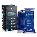 20 Pack Leak-Proof Emesis Bags with Absorbent Gel Powder - 1200ml Medical Grade Vomit Bags for Car, Travel & Morning Sickness - Disposable & Odorless