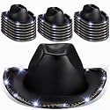 Tisancy 20 Pack Lights Cowboy Cowgirl Hat LED Flashing Light Up Hat for Western Bachelorette Party Wedding Bridal