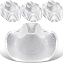 Tisancy 20 Pack Lights Cowboy Cowgirl Hat LED Flashing Light Up Hat for Western Bachelorette Party Wedding Bridal