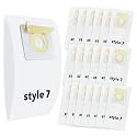 Gudotra 20 Pack Replacement Vacuum Bags Style 7 Paper Bag Fit PowerForce Uprights Vacuums 3537 3522 35221 35223 35224 35225 35226 3522R 3522X 3525 35252 3525R 3530D 3530R Replace Part 32120