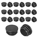 M METERXITY 1-3/16"(30mm) ID Hole Plug Tubing End Cap Round Plastic 20pcs