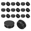 M METERXITY 1-19/32"(40mm) ID Hole Plug Tubing End Cap Round Plastic 20pcs