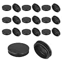 M METERXITY 2-13/32"(61mm) ID Hole Plug Tubing End Cap Round Plastic 20pcs